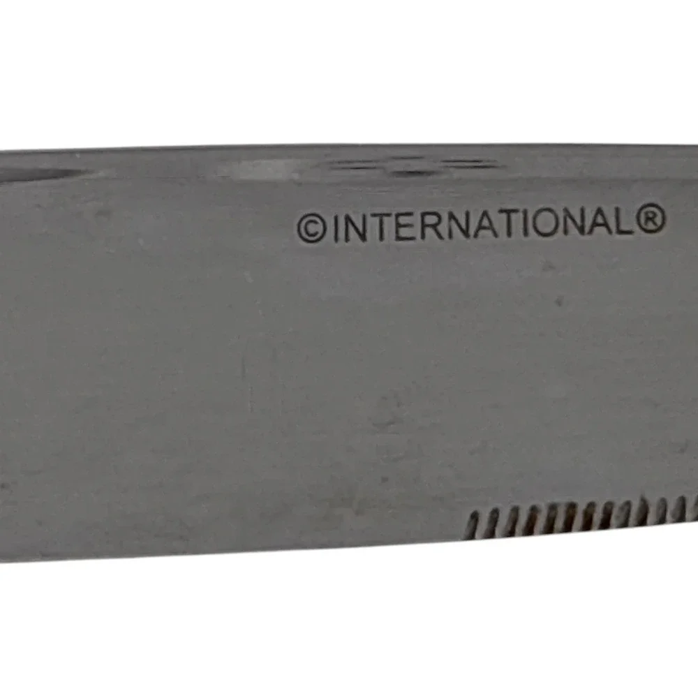 3 International Silver Kensington Dinner Knives Stainless Flatware Replacement
